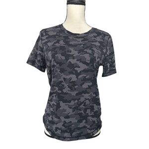 Lululemon Gray Camo Short Sleeve Women's Top